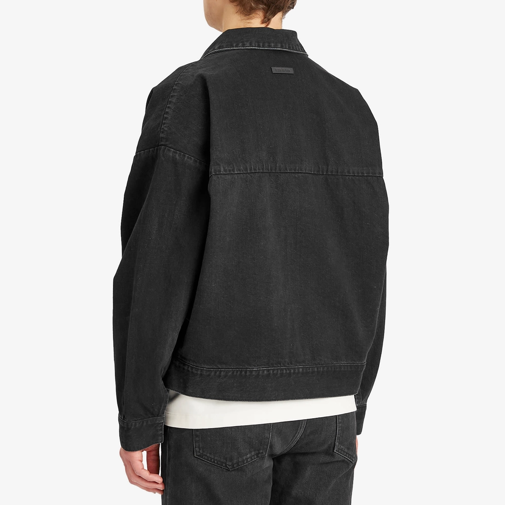 Fear of God Men's Denim Trucker Jacket Black